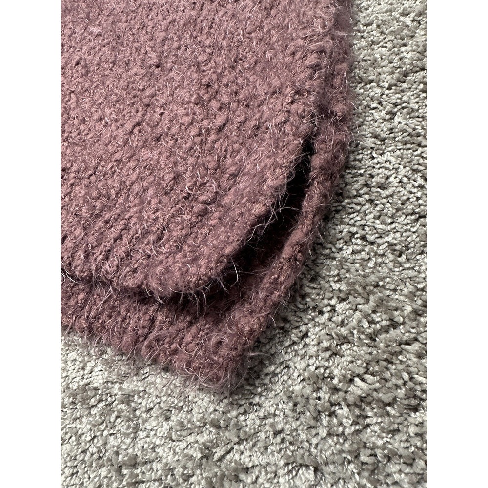 Altar'd State Fuzzy Eyelash Sweater Women's S/M‎ Rose' Mauve Oversized Boho Knit - Picture 5 of 11